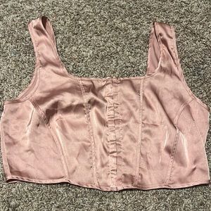 Pink corset top